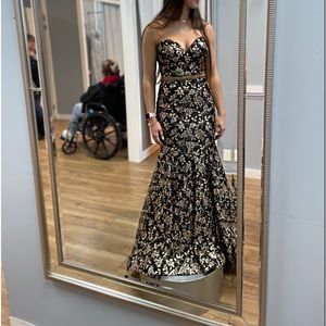 Prom Dress, floral pattern, Worn once, perfect condition.